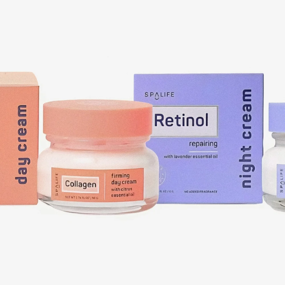 SpaLife Day and Night Cream Set Collagen And Retinol.